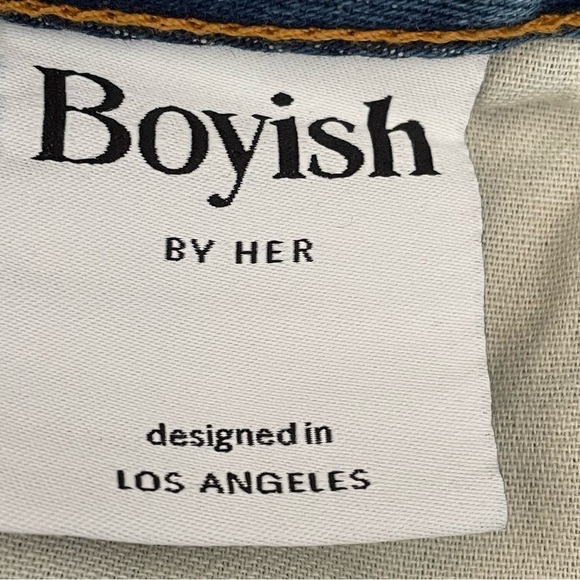 Boyish The Corey High Rise Rigid Denim Skirt in Don’t Look Now Size 27 NWOT - Picture 15 of 15